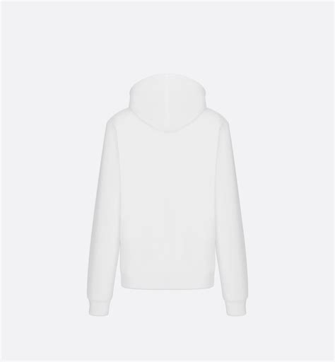 sweat dior blanc homme|Dior hooded sweater.